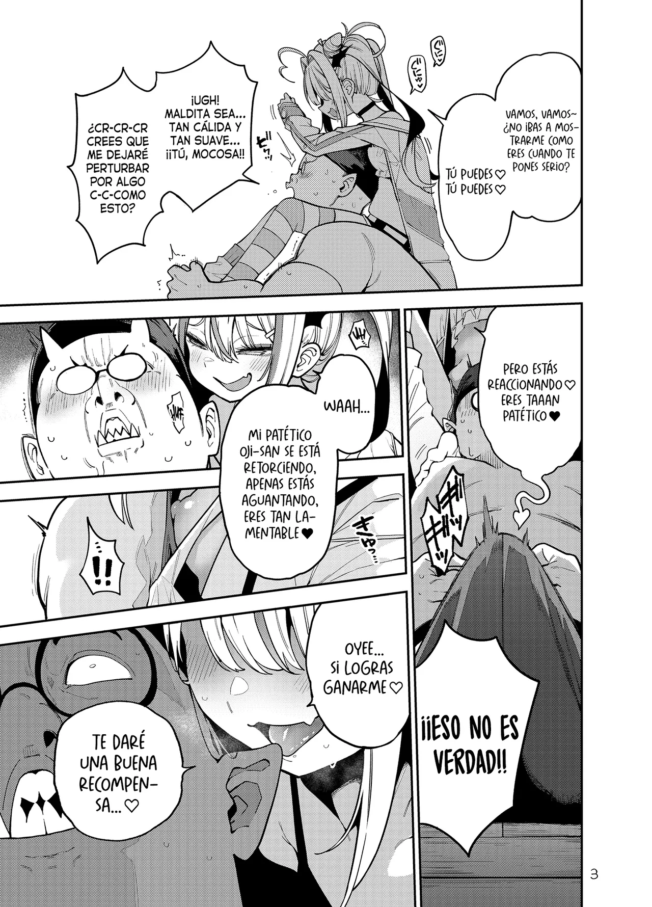Yowayowa Chinpo Oji-san no Mesugaki Kouryakuhou | Guía♥ de Oji-san y su patético pene para derrotar a la mocosa malcriada page 4 full