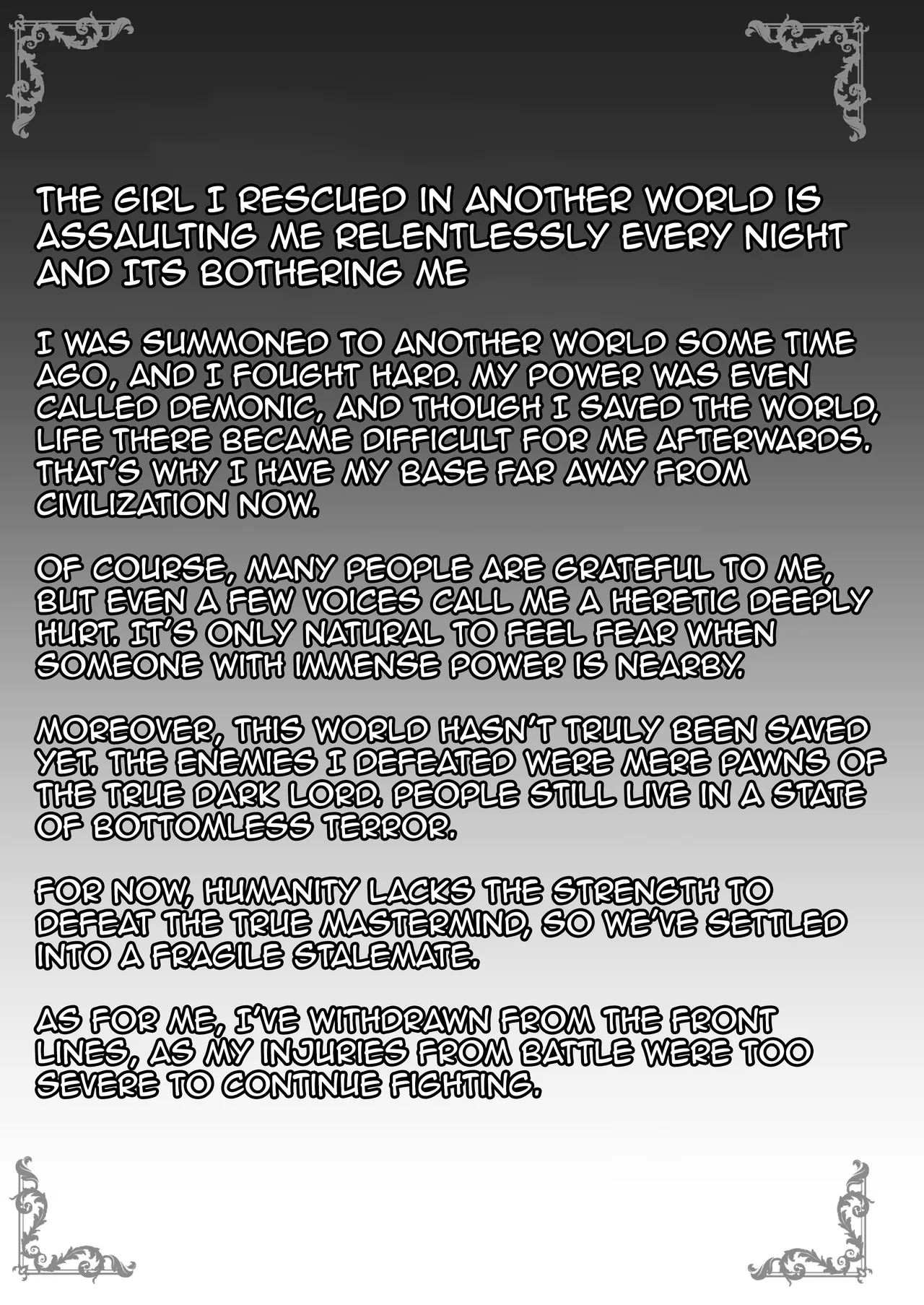 Isekai de Tasuketa Shoujo ni Maiban Osowarete Komattemasu!! Daiichiya | The Girl I Rescued in Another World is Assaulting Me Relentlessly Every Night and Its Bothering Me! First Night page 3 full