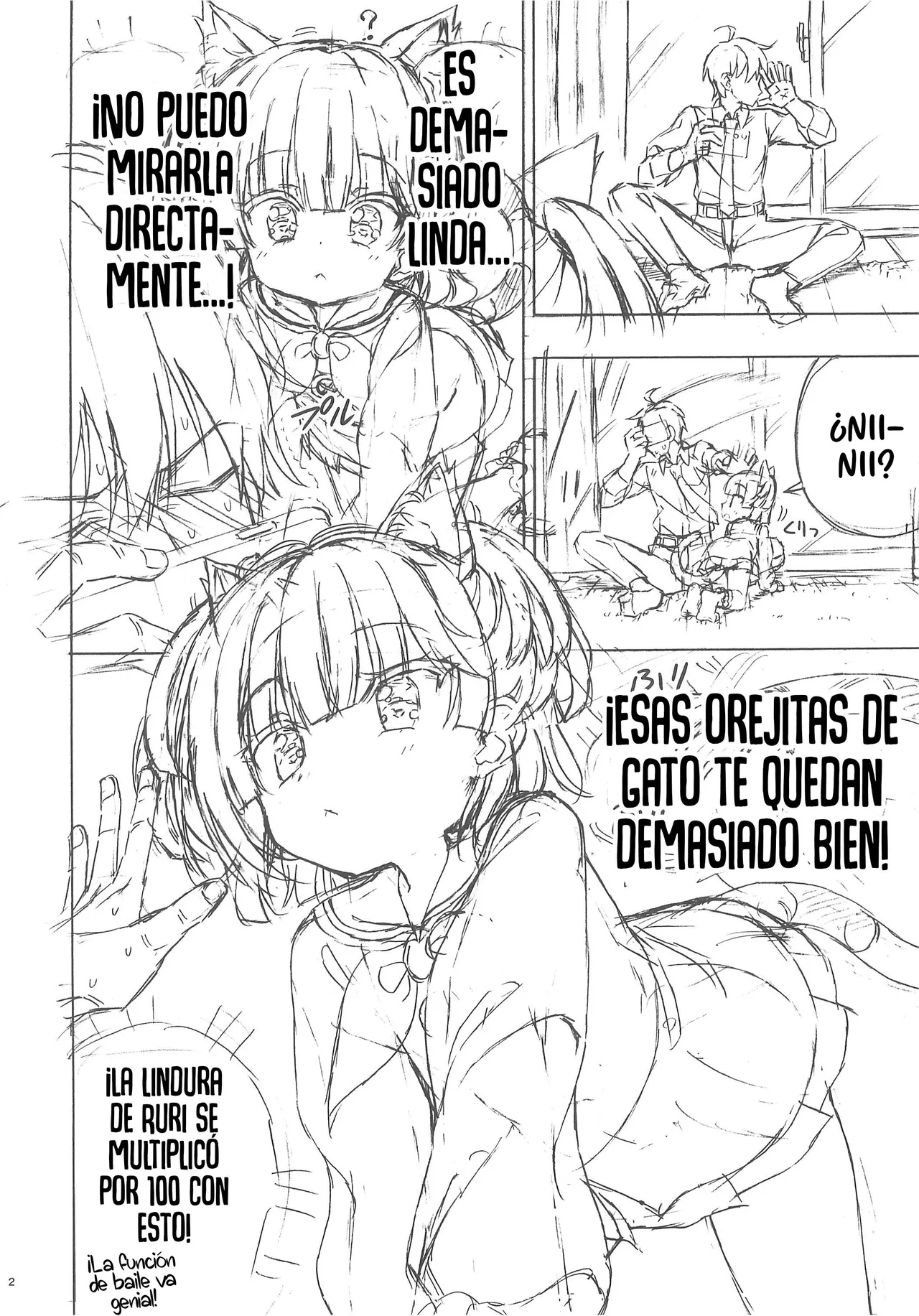 Asobo, Niini Tanpen Mite Mite Niini Junbi-gou | Vamos a jugar Nii-nii – Historia corta: Mira, mira, Nii-nii . page 2 full
