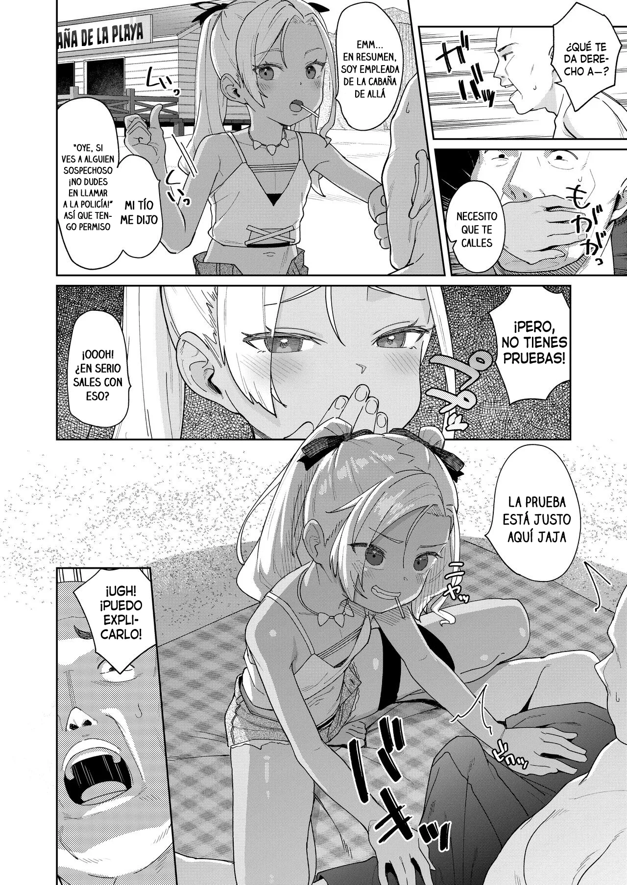 Musume no Tomodachi no Mesugaki ni Okasaremashita 4 | Fui violado por una mocosa que es amiga de mi hija 4 page 5 full