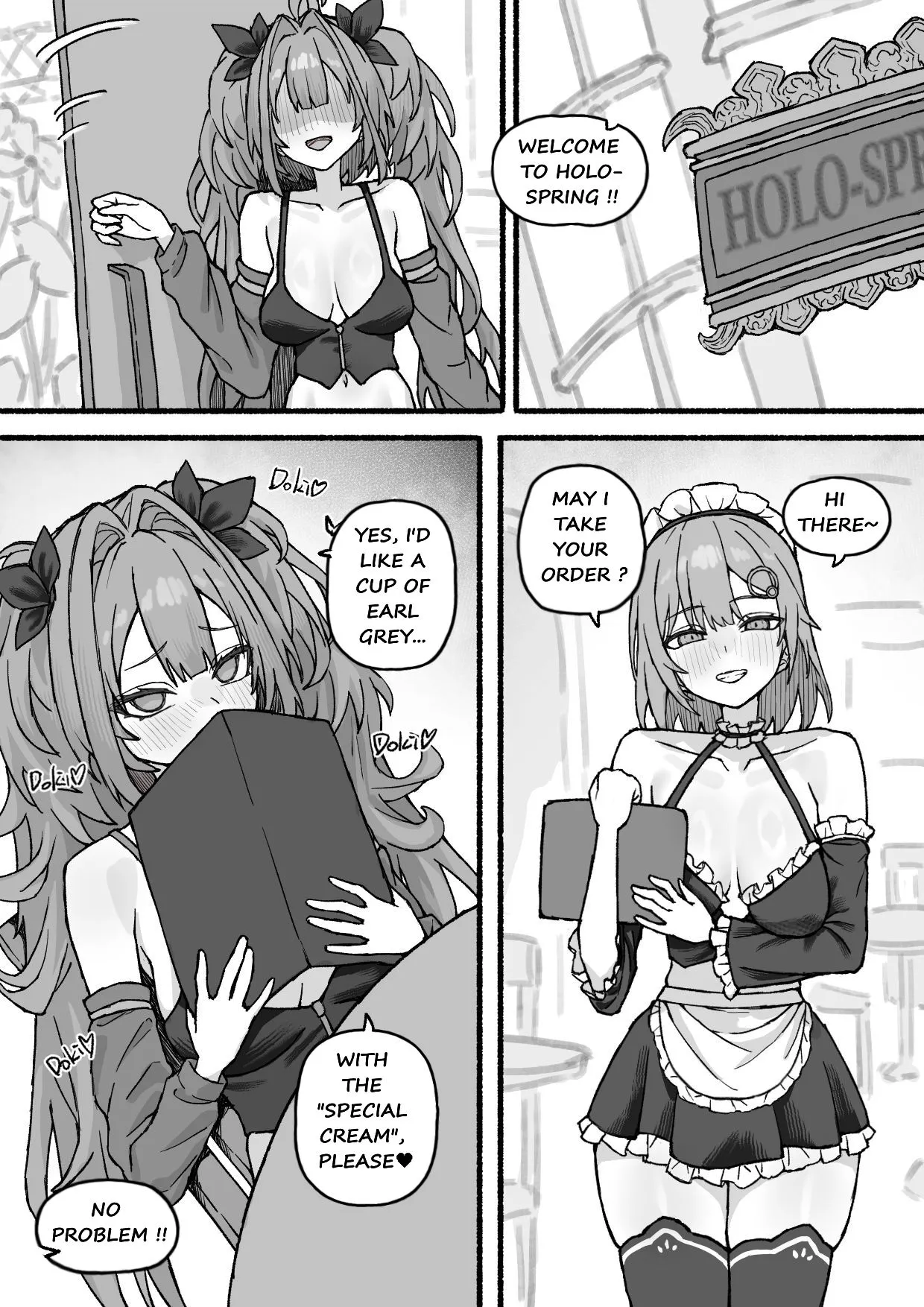 IRYS X AME Maid Cafe page 1 full