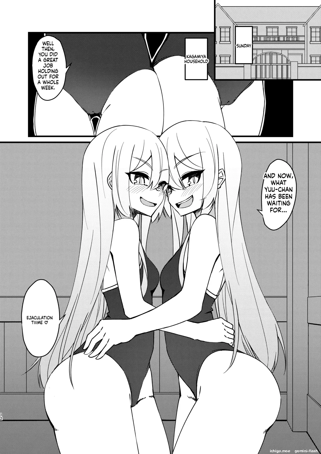 Mikaguuland  Futanari in kya Musume ga Do-S Futago Shimai ni Omocha ni Sareru Hanashi 2 page 11 full