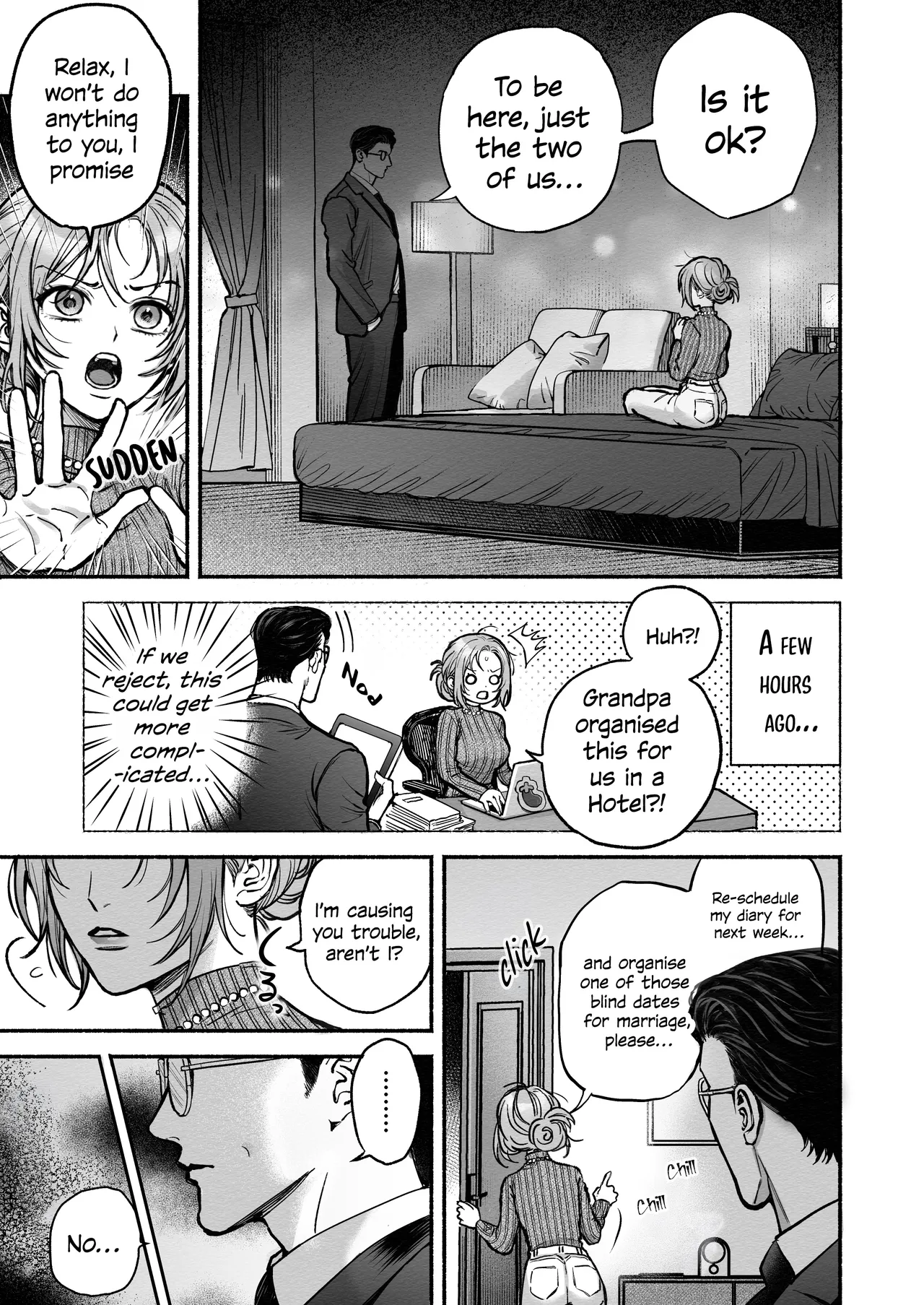 I'm held in my taciturn secretary's arms every night. page 6 full