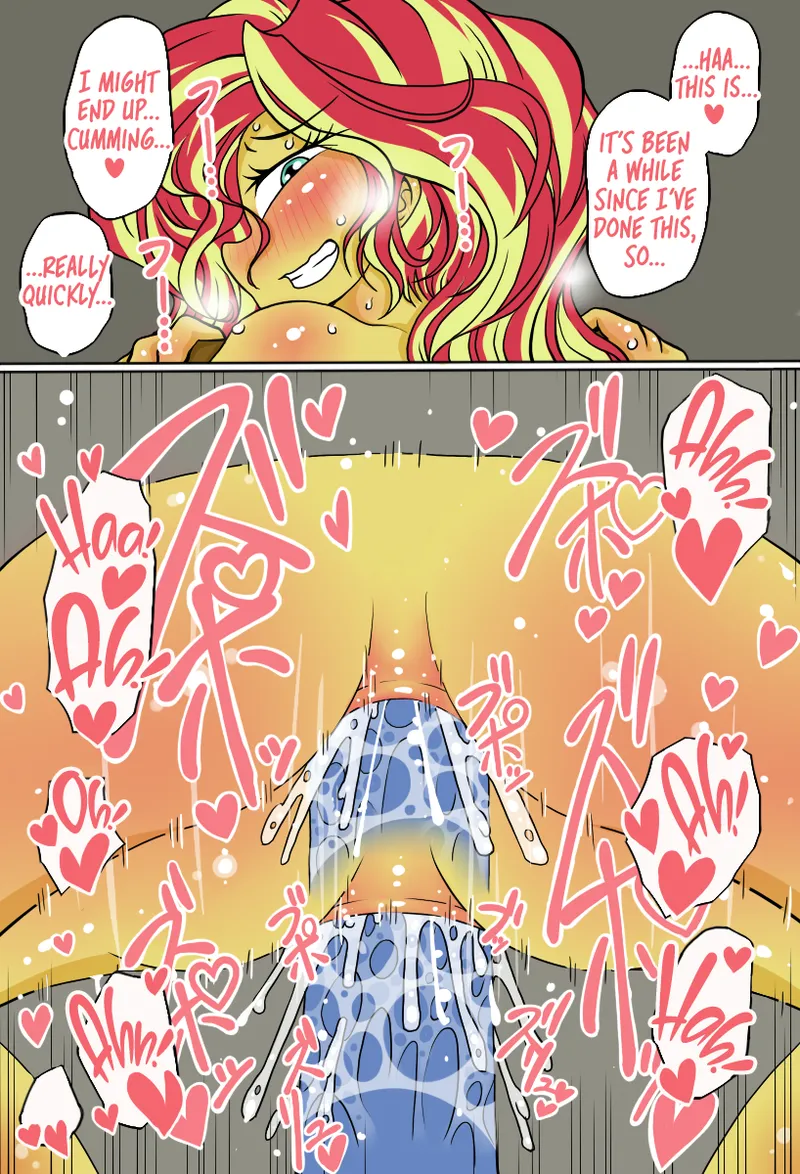Shimmer-san no Oshiri Haishin | Sunset Shimmer's Anal Stream page 6 full