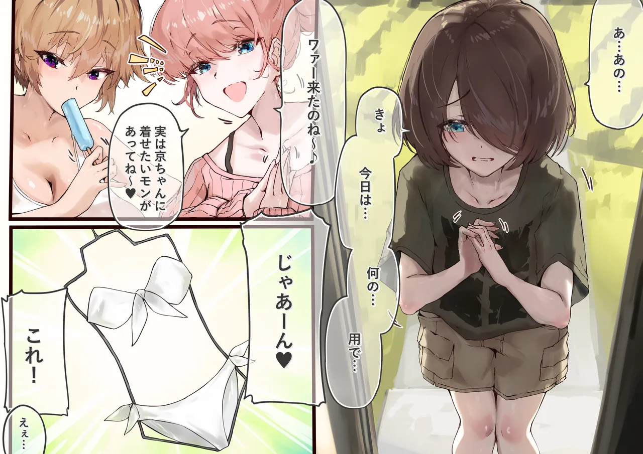 ビキニを着せられる京ちゃん page 1 full
