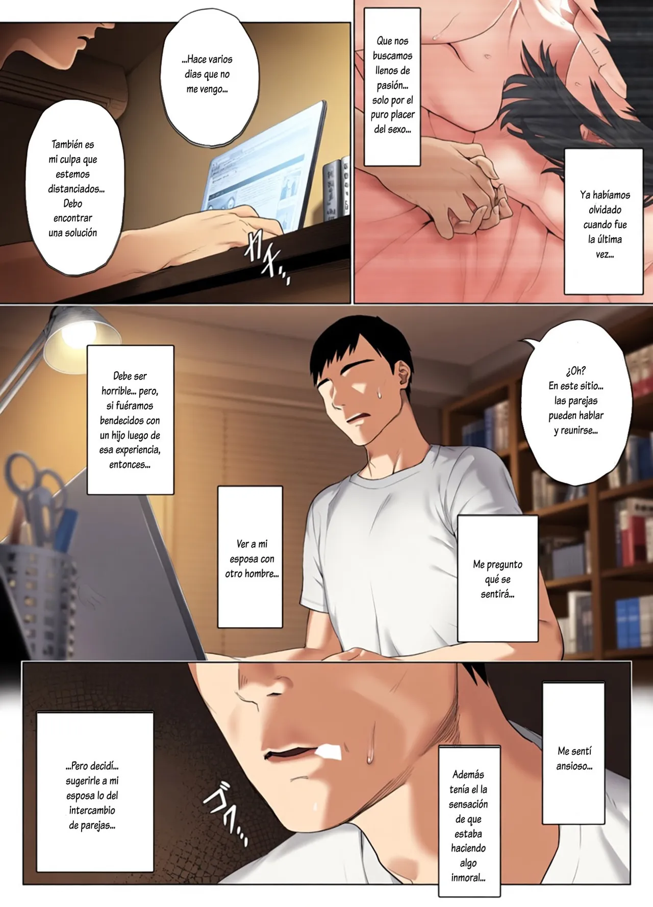 LeveChi na Swapping 1 ~Seiheki ni Mezameru Otto Hen SIN CENSURA A COLOR page 10 full
