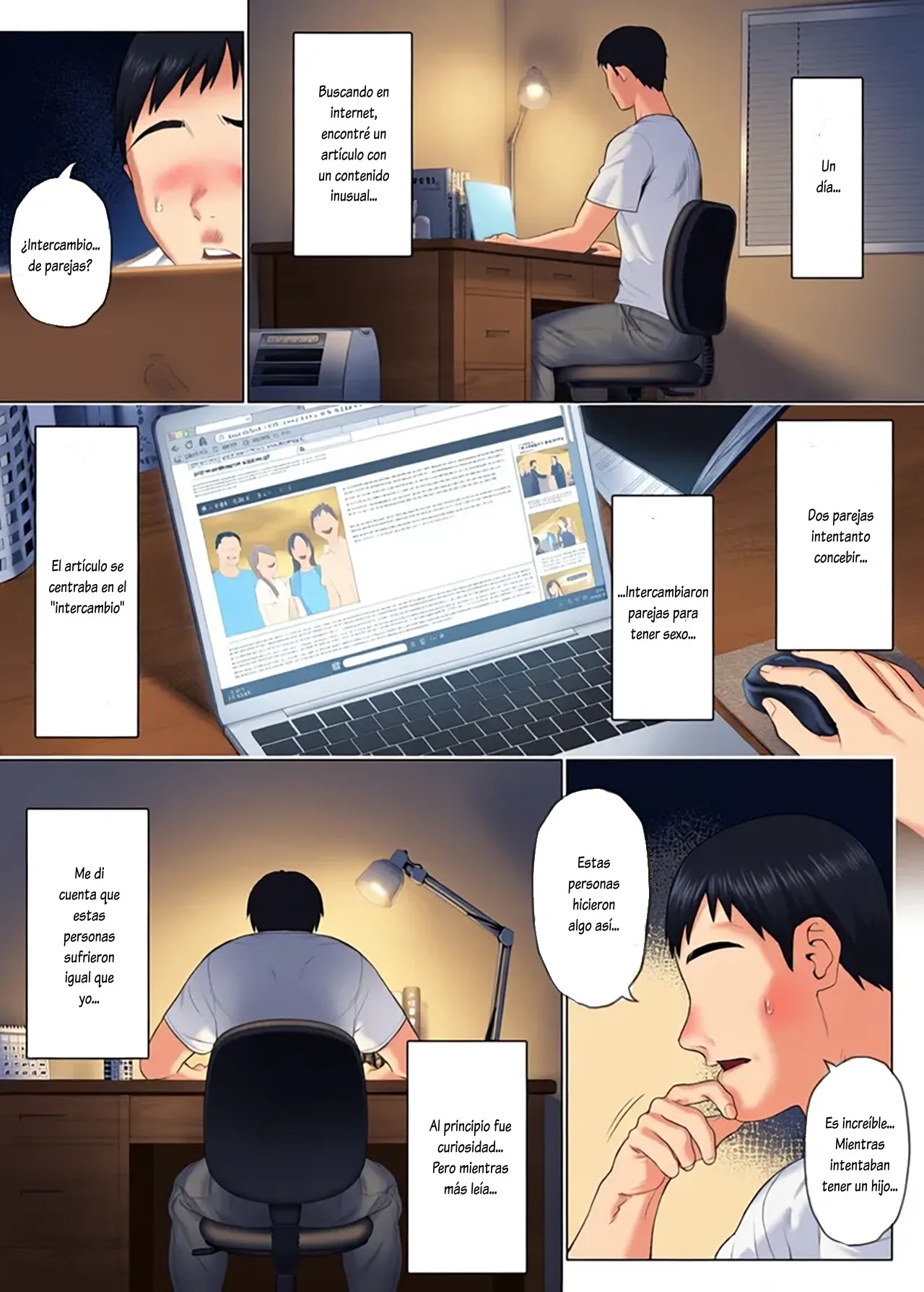LeveChi na Swapping 1 ~Seiheki ni Mezameru Otto Hen SIN CENSURA A COLOR page 8 full