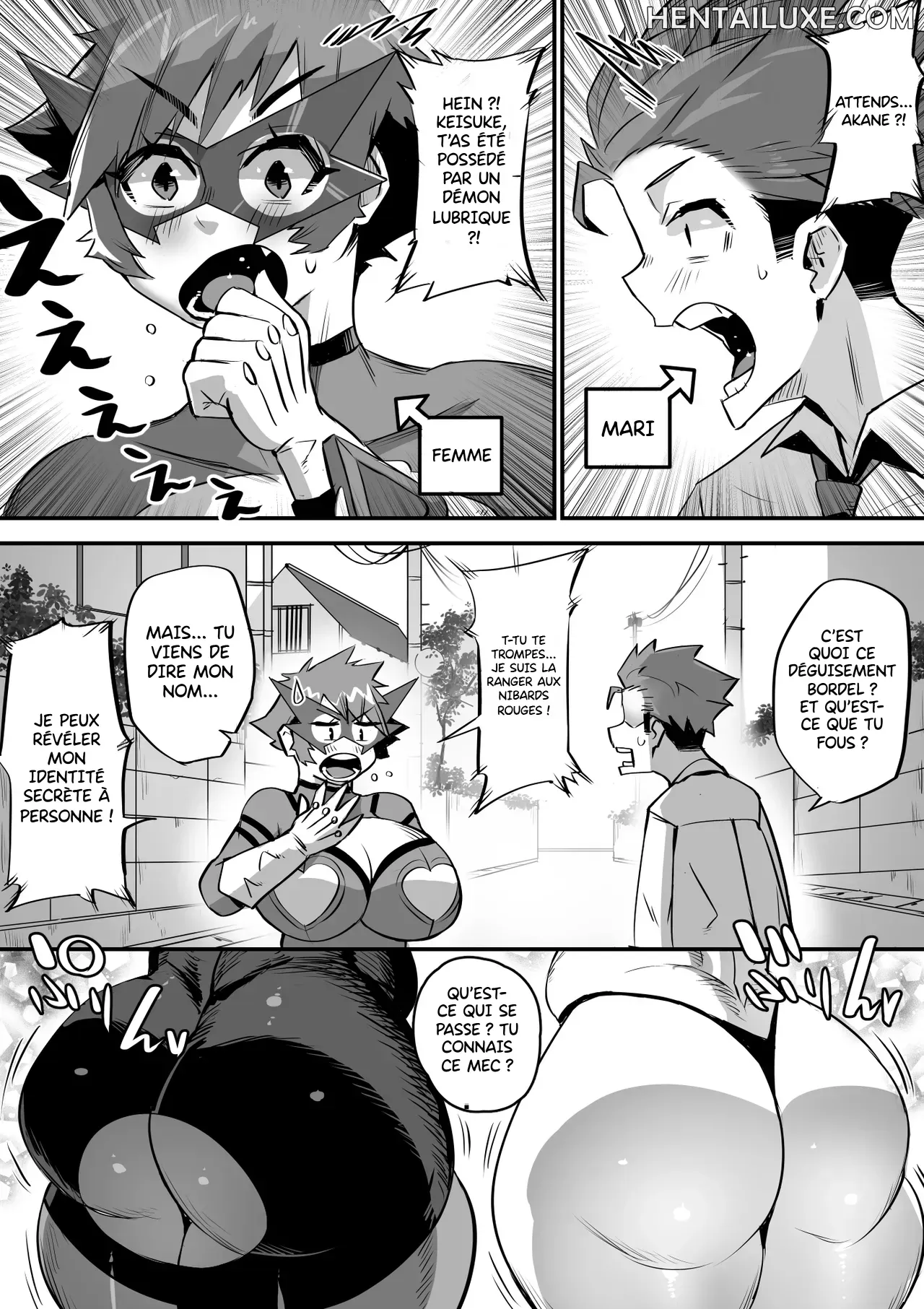 Bakunyuu Sentai Chichi Renjaa  | Escadron Plantureux : Titty Rangers ! page 10 full