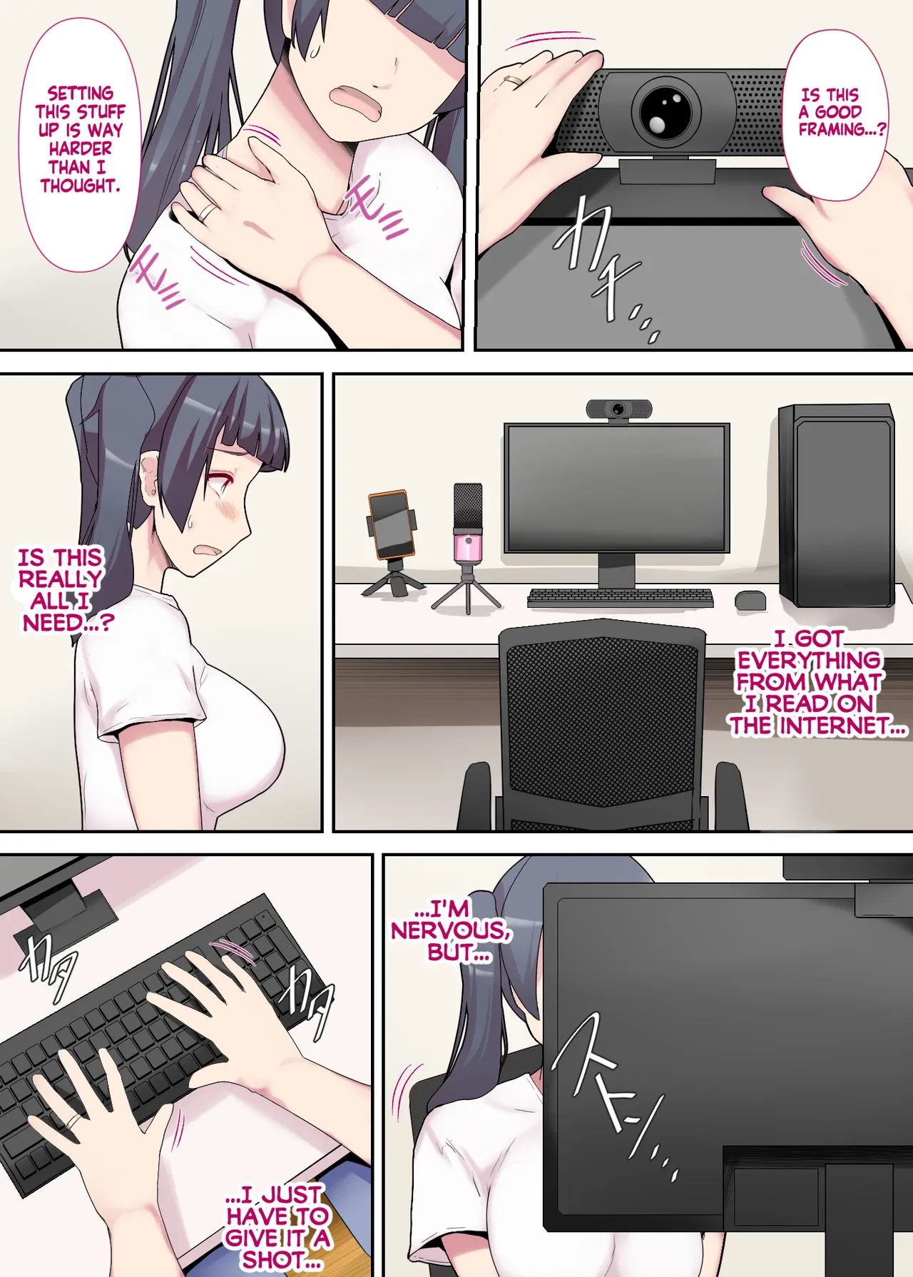 Shiroto Tsuma no Himitsu Haishin ~Zenpen~ | Housewife’s secret livestream Part 1 page 7 full