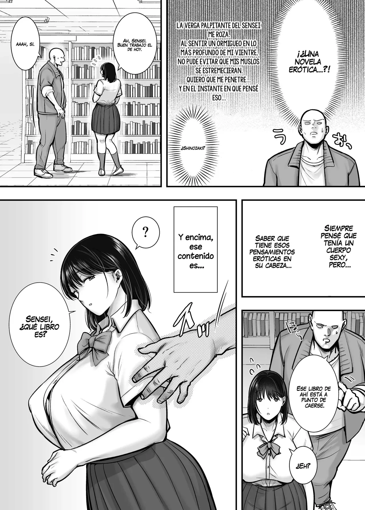 Kakure Kyonyuu no Bungaku Shoujo Toshoshitsu no Haitoku Jugyou | La chica literaria con sus pechos ocultos: lecciones inmorales en la biblioteca page 4 full