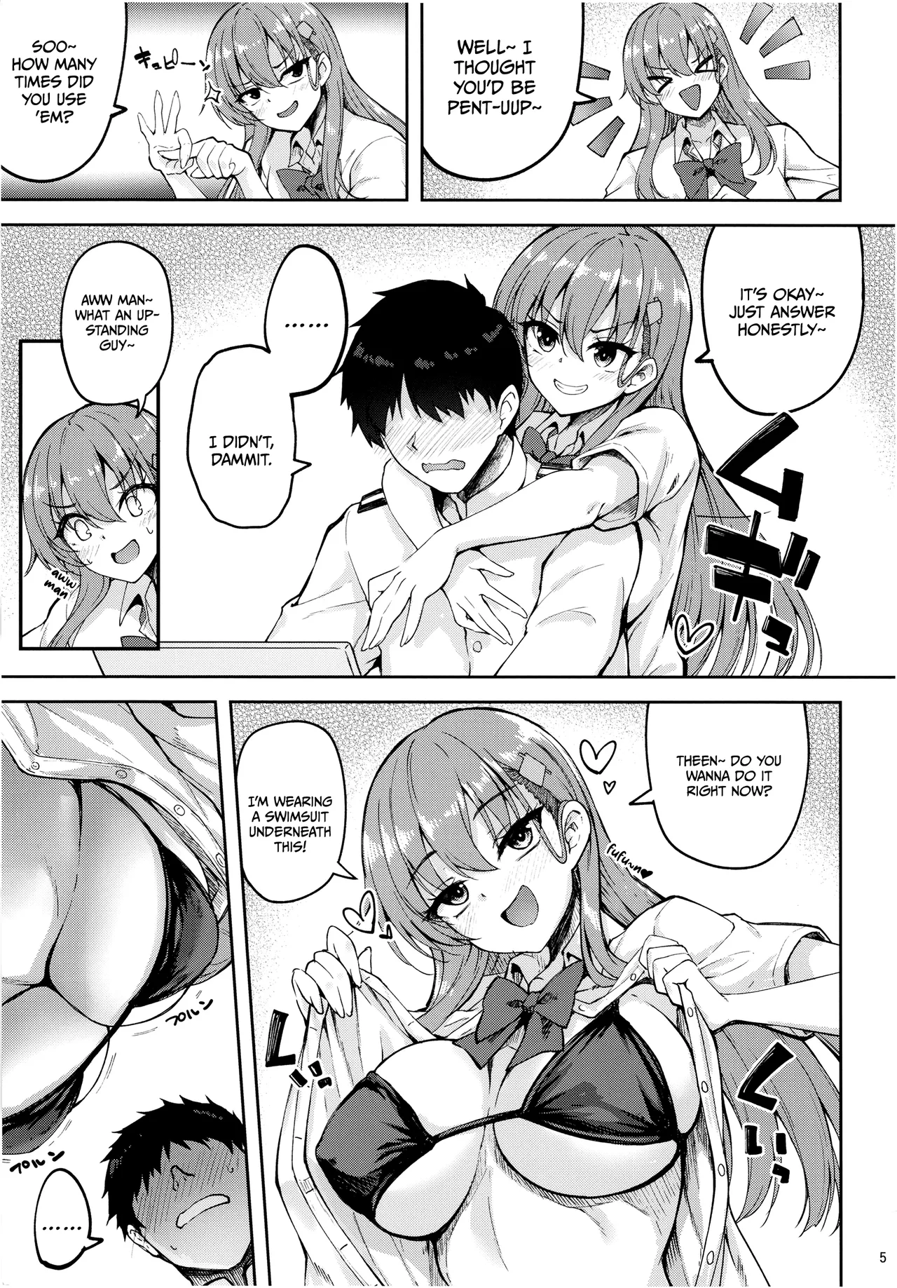 Suzuya to Teitoku no Seihantai na Natsuyasumi / Suzuya And The Admiral's Opposite Summer Vacation page 4 full