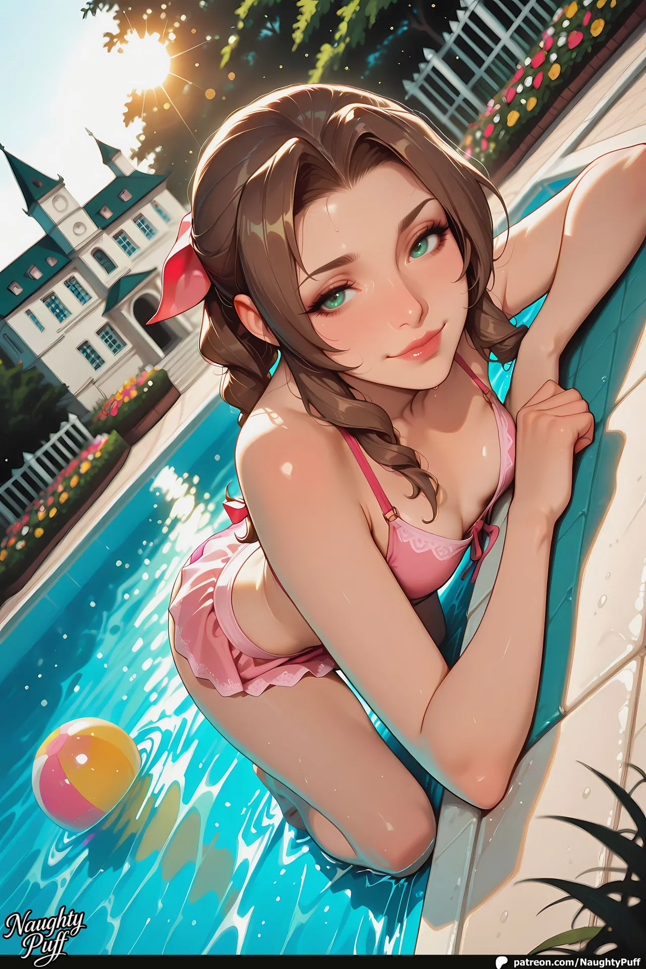 NaughtyPuff - Aerith Gainsborough – Garden Siren page 3 full