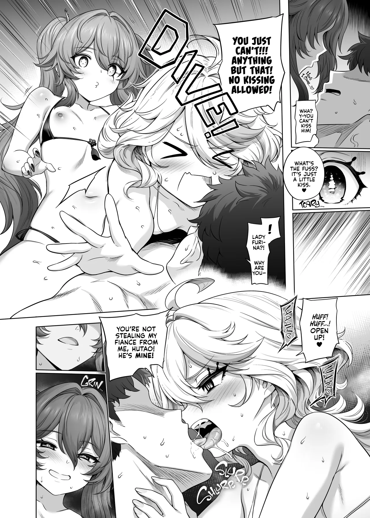 Furina Hu Tao Ninkatsu Kiroku | Hu Tao & Furina's Baby Making Sex Tape page 8 full
