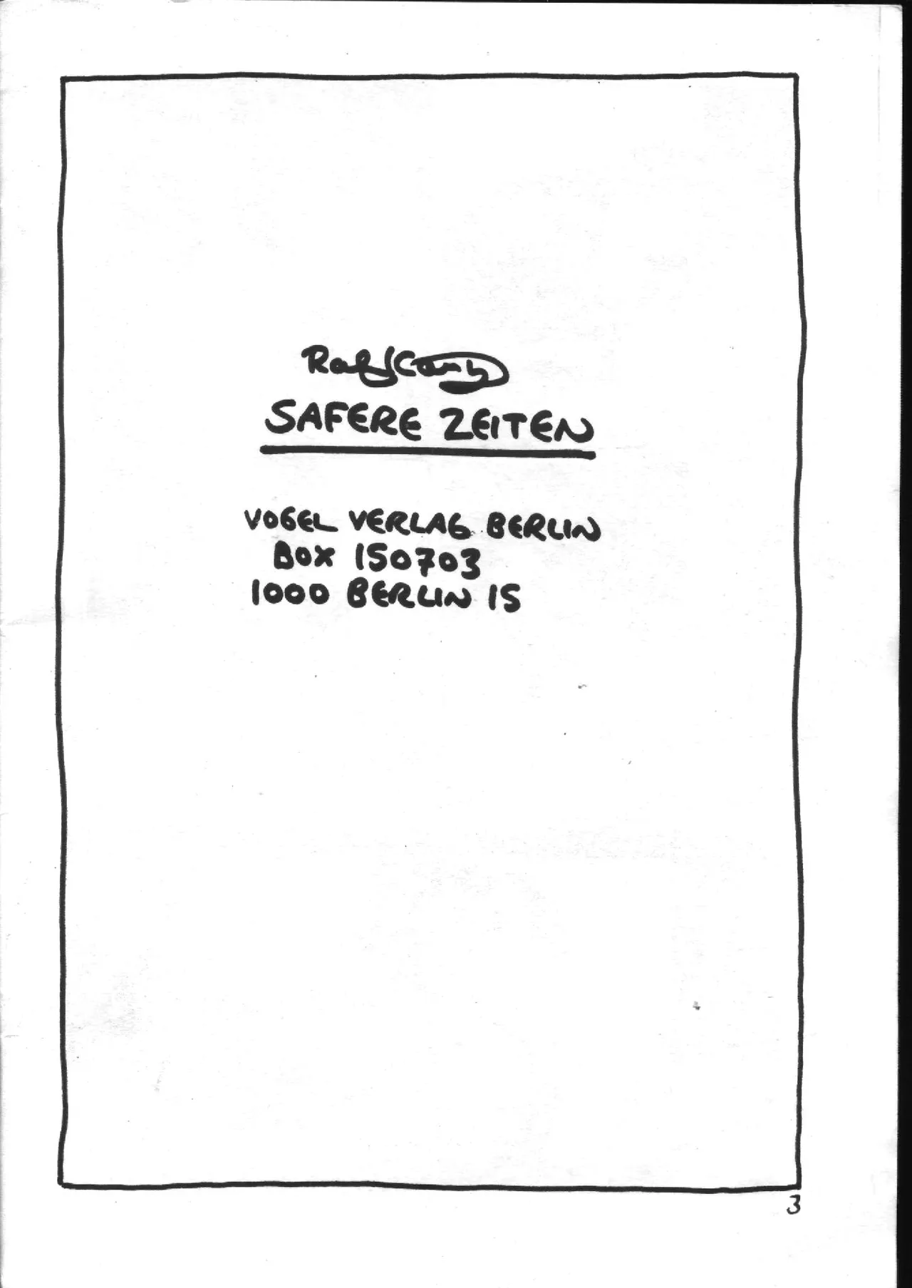 Safere Zeiten page 3 full