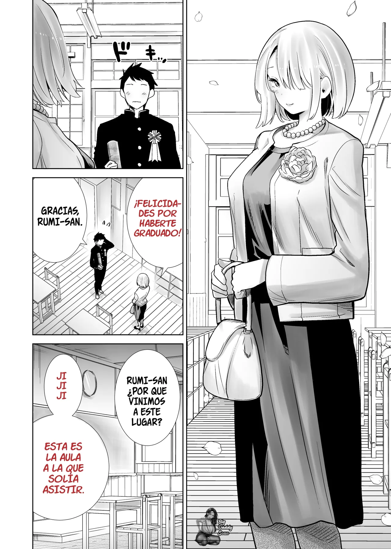 Tomodachi no Mama ga Boku no Dekachin de Ikimakutta Sotsugyoushiki｜La Historia De La Mamá De Mi Amigo Que Se Vino Con Mi Gran Polla En La Graduación page 12 full