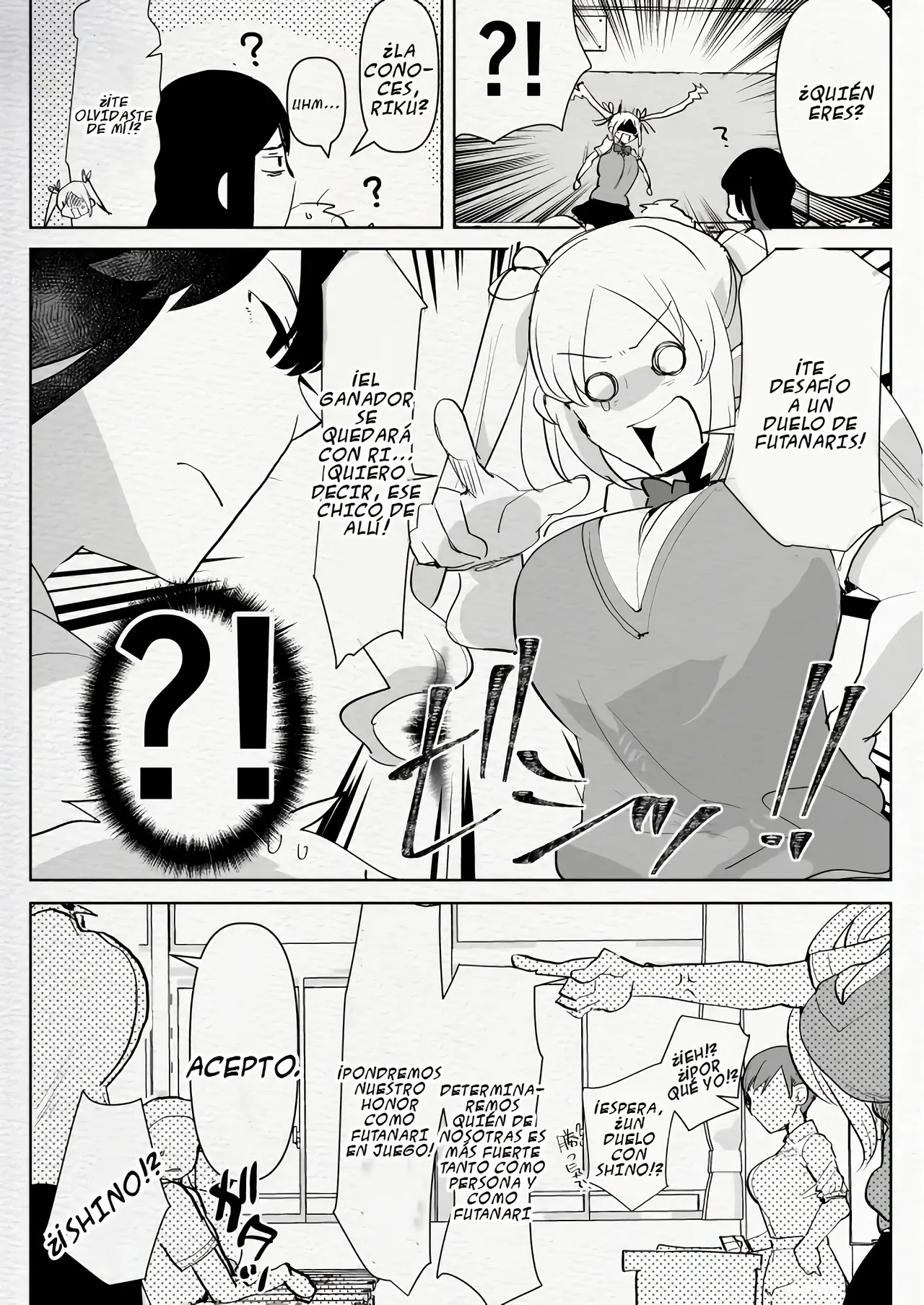 Futanari Osananajimi to Ore to Futanari Ojou-sama｜Mi Amiga de la Infancia Futanari, Yo y La Noble Señorita Futanari page 12 full