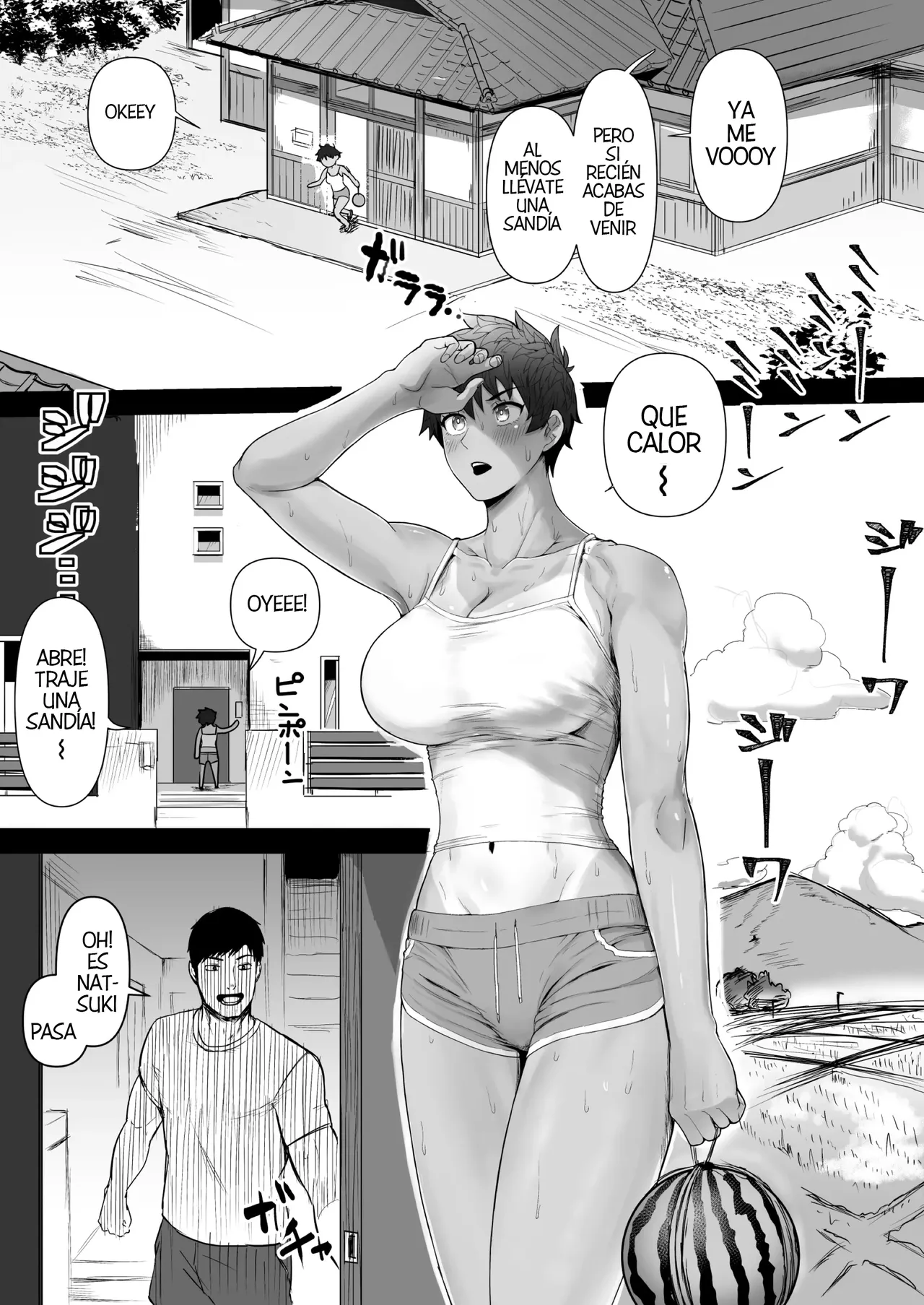 Boish de Takashinchou na Kasshoku Oreko-domo to Ase-mure Icharabu Ecchi Shimakuru Hon | Teniendo un monton de sexo sudoroso y apasionado con mi enorme, bronceada y marimacha amiga de la infancia page 2 full