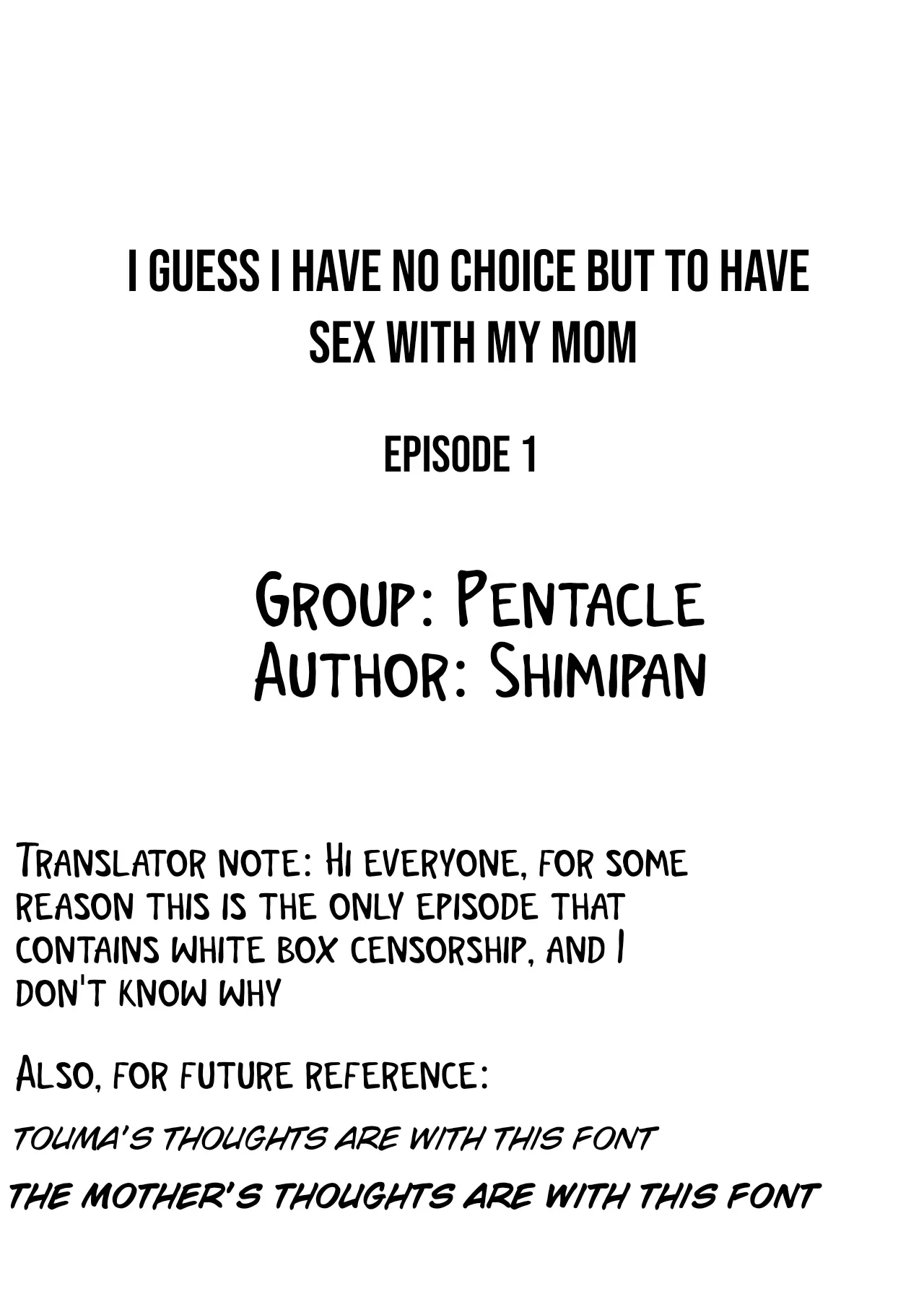 I guess I have no choice but to have sex with my mom. page 2 full