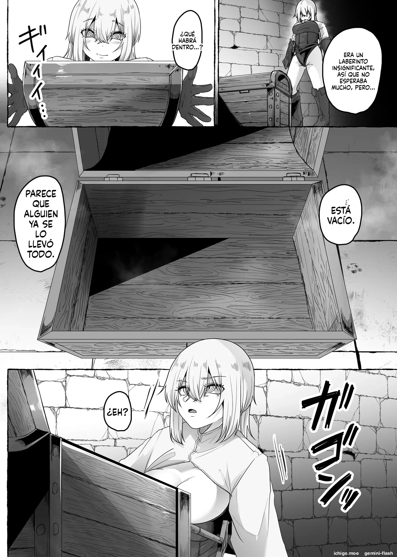 Meikyuu no Rakka Tenjou o Uketometara Ugokenaku natte Zako Monster-domo no Niku Benki ni sareta nda ga page 8 full