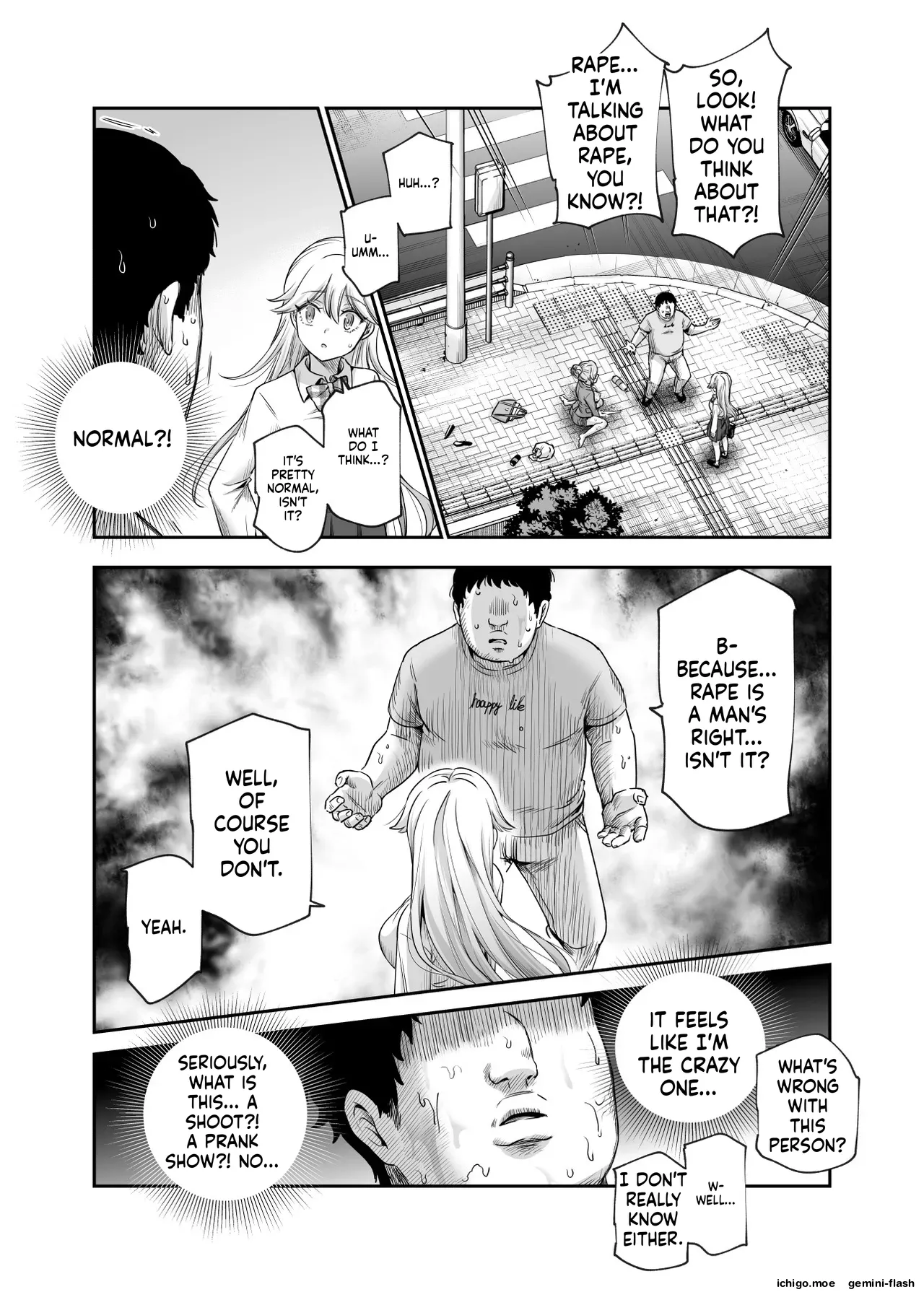 EX: A town where non-consensual sex is recognized as a man's right. In all cases, the man's sexual desires will take precedence. page 12 full