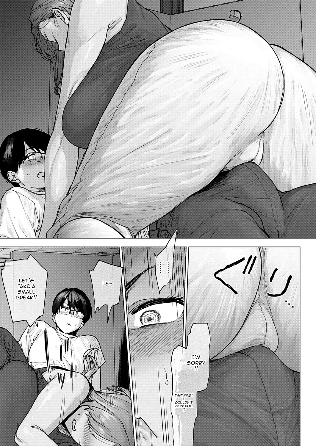 My Huge Senpai at Work is Scary and Cute page 11 full