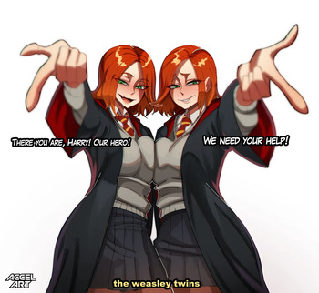 [AccelArt] the Weasley Twins!! (Harry Potter) cover