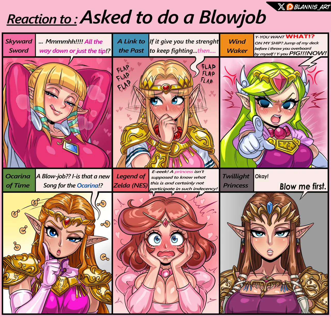 Zelda's fluctuating levels of desires👑 page 1 full