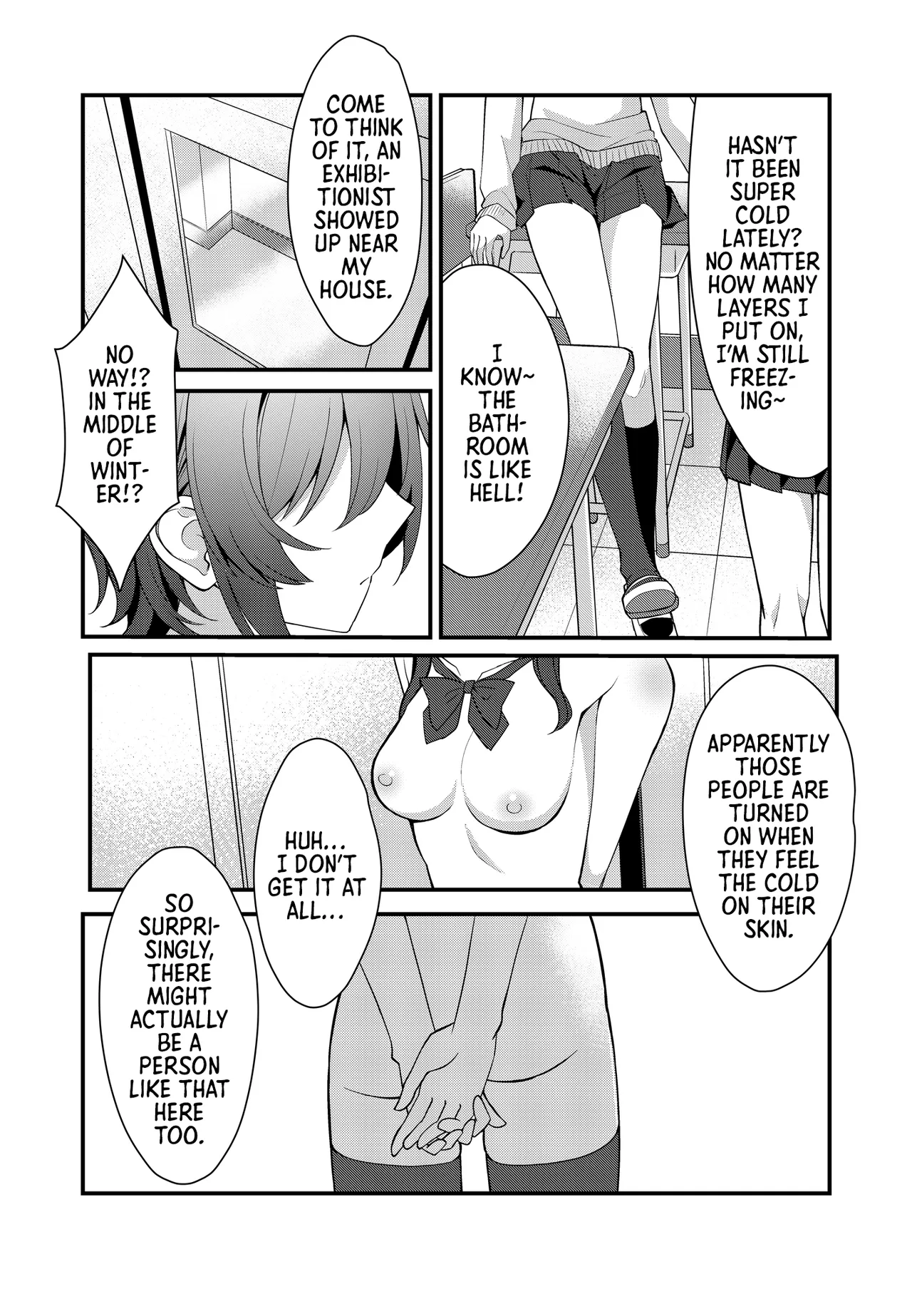 Sunaode kuuru nakimi ga suki koonai roshutsu-hen | I Like How Cool and Honest You Are: School Exhibitionism Chapter page 3 full