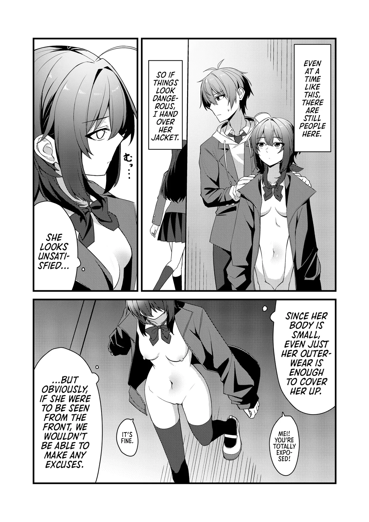 Sunaode kuuru nakimi ga suki koonai roshutsu-hen | I Like How Cool and Honest You Are: School Exhibitionism Chapter page 8 full