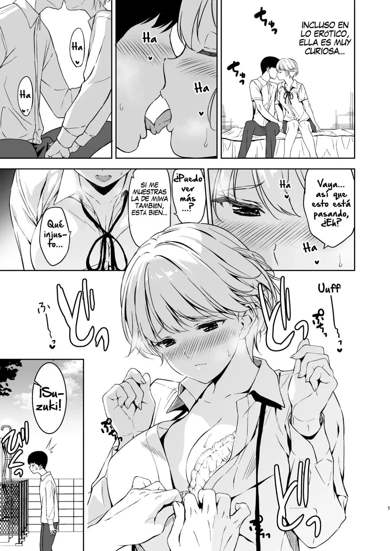Binyuu no Kanojo ga Iru no ni Taisoubu no Bakunyuu ga Sasottekuru｜Tengo una novia con unos pechos preciosos, pero la chica con pechos grandes del club de gimnasia me está tentando page 4 full