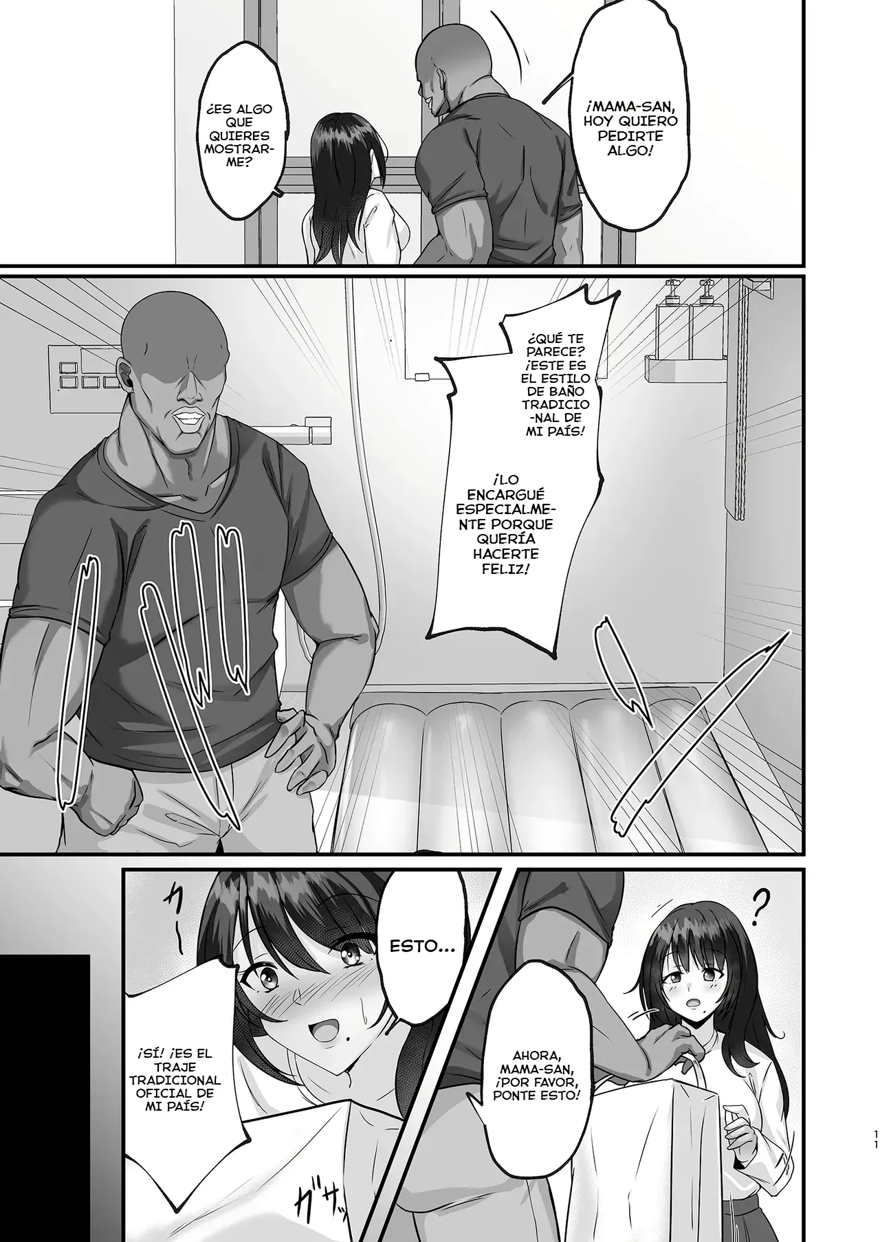 Homestay Saki no Mama-san ga Boku no Dekamara de Ikimakutta Hanashi｜La Historia de cómo la Mujer que me Acogió en su Casa se Corra Una y Otra Vez con Mi Enorme Polla page 11 full