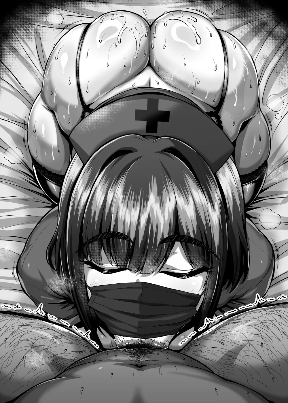 ドスケベ衣装を着たナースによる性処理サービスのある病院の漫画 page 8 full