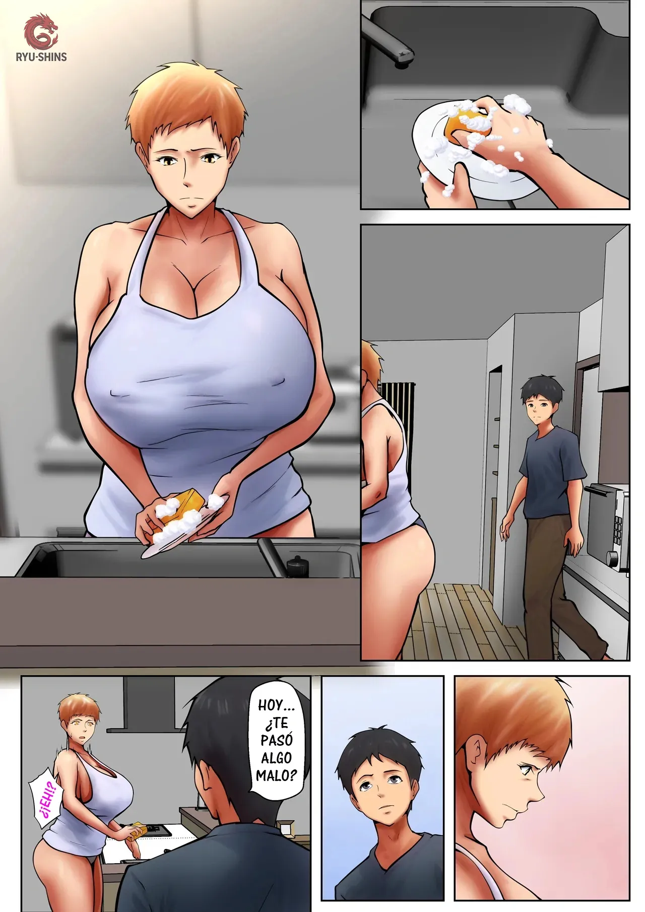 Giri no Oyako ga Doukyou Shitereba Kitto kou 4｜El Destino Inevitable de la Convivencia Entre una Madre y su Hijastro 4 page 6 full