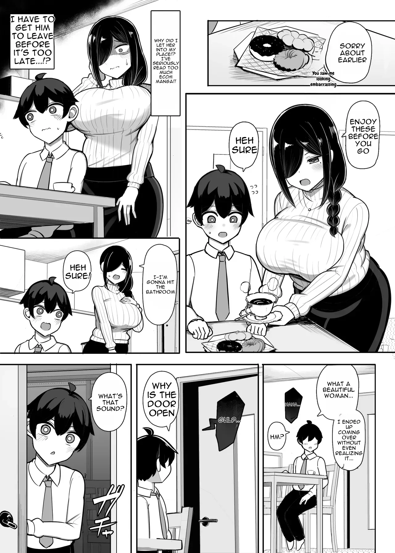 Otonari Mama wa Doujin Sakka -Seiyoku Tsuyosugi Araara Mama wa Mainichi Boku o Osotte Genkou no Neta ni Suru- page 12 full