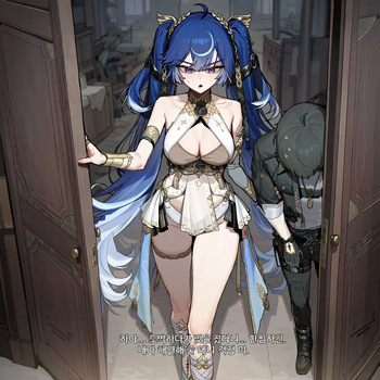 [Pixiv (BCSnail)] 도박으로 빚진 남친 때문에 빚 면제 3판2선 섹스 승부를 하게 된 유노 [AI Generated] cover