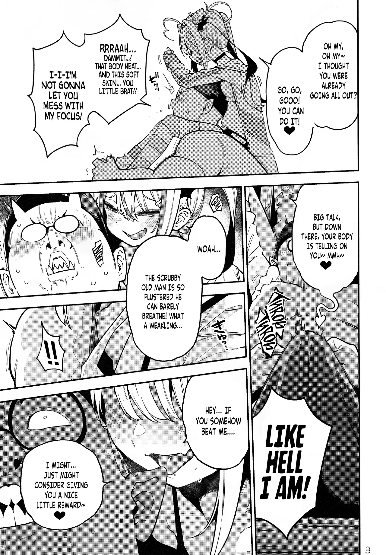Yowayowa Chinpo Oji-san no Mesugaki Kouryakuho | How To Tame This Bratty Little Bitch: A limp-dick Old Man's Guide! page 4 full