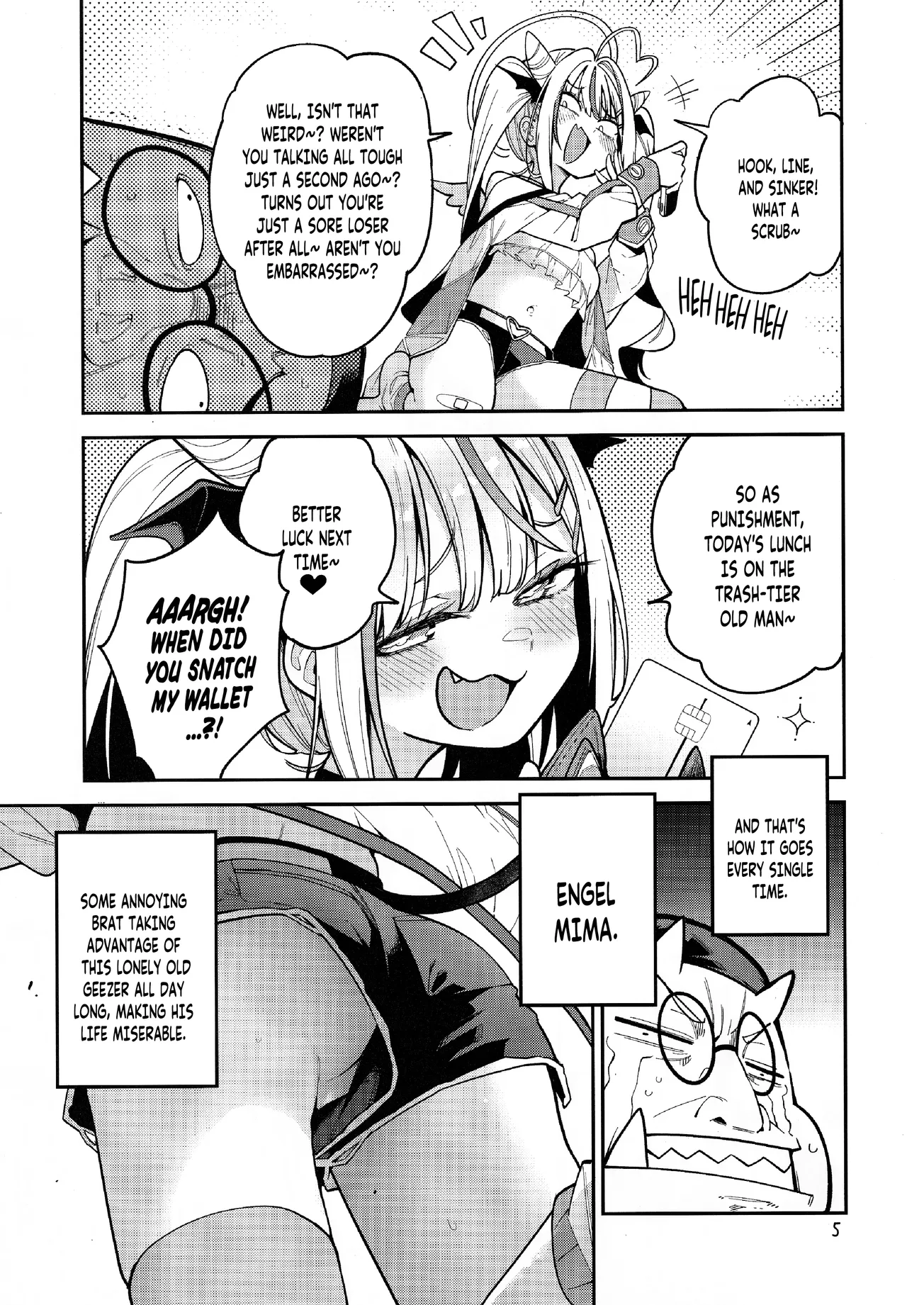 Yowayowa Chinpo Oji-san no Mesugaki Kouryakuho | How To Tame This Bratty Little Bitch: A limp-dick Old Man's Guide! page 6 full