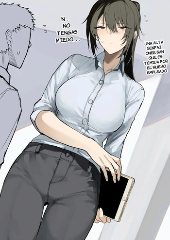 [Okyou] Ookii OL Onee-san no Manga｜Un Manga Protagonizado por una Oficinista Alta y Madura [Spanish] [JFairy Traslate] cover