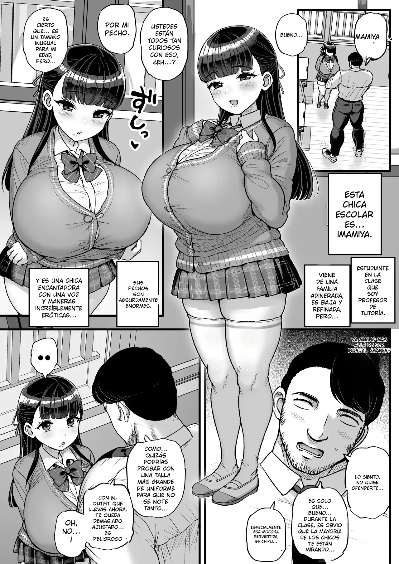Teishinchou Bakunyuu Joshi Seito ni Sensei ga Kateru Wake Nain desu♥｜No Hay Forma de que el Maestro Pueda Ganarle a una Alumna Bajita y de Grandes Tetas♥ page 3 full