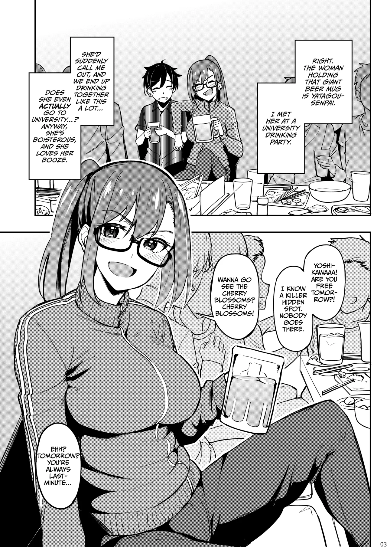 Yoidore Hanamizake - Daigaku no Senpai to Ohanami Deisui Sex page 2 full