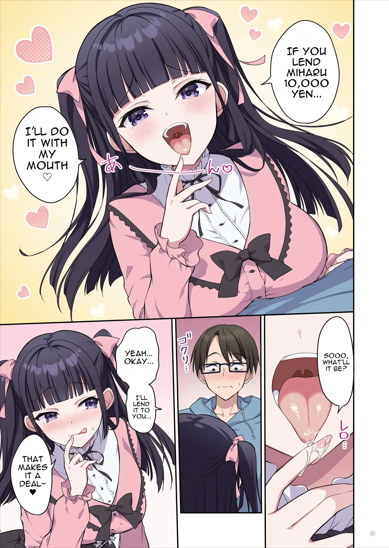Azatokute Kawaii Jirai-kei Joshi ni Seishi mo Okane mo Chuuchuu Saremashita page 10 full